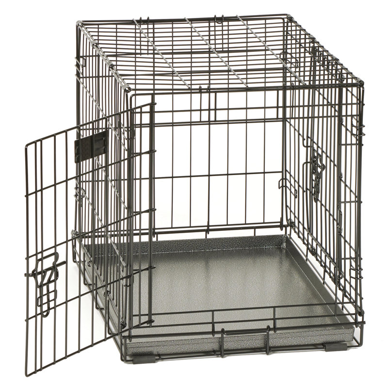 24-Inch Gray Metal Dog Crate Replacement Pan