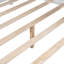 Lit double en bois pleine grandeur, blanc, avec tiroirs et tablette, un lit pour un sommeil relaxant