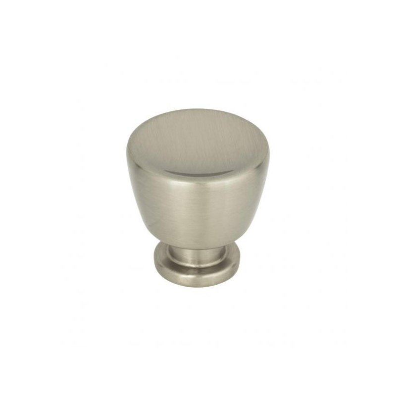 Tiki Hut 1 1/4" Diameter Round Knob, Brushed Nickel, 1 1/8"