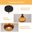 Luminaire suspendu moderne caramel 1 lumière Mid-Century, ampoule chaude e26 incluse