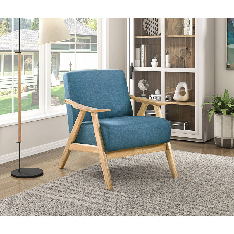 Chaise d'appoint rembourrée 1Pc, chaise confortable, Bleu