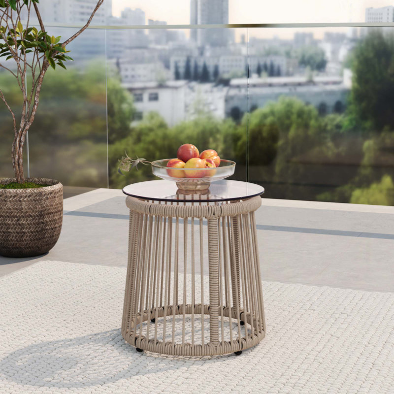 TABLE D'APPOINT MOONSTONE MODERN ROPE