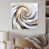 Cadre flottant blanc