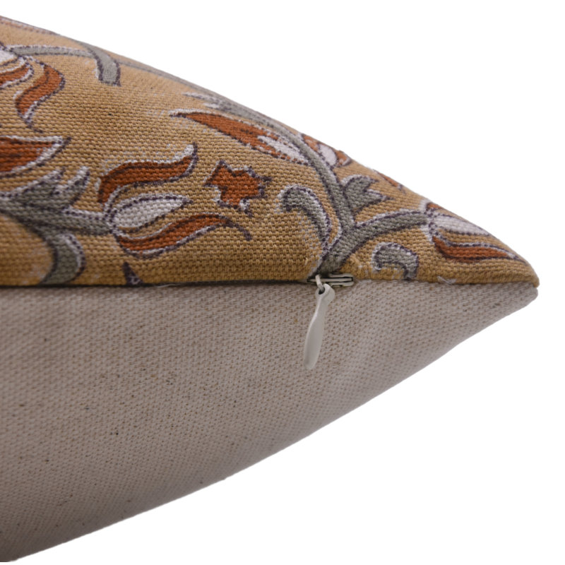  Housse de coussin en coton Floral, H 14 po x l 14 po