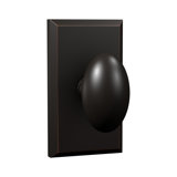 Bravura 905-G1 Oxford Passage Knob on Beveled Rectangular Rose in Oil Rubbed Bronze