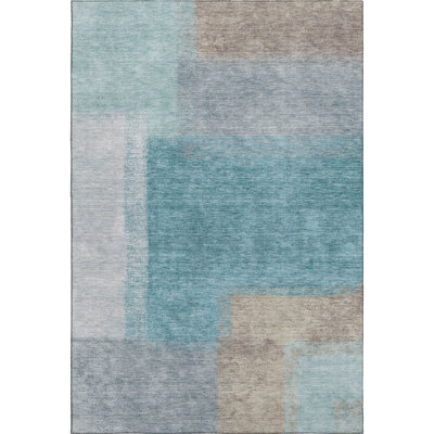 Premium Machine Washable Mayfield AMF2341 Abstract Rug