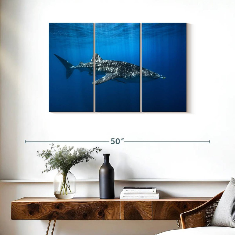 Brampt Whale Shark In The Blue, 24" H x 38" W