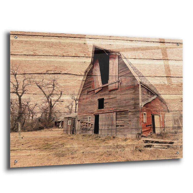 «Lost Farmstead On The Prairie 079» par Gordon Semmens, H 24 po x l 36 po x P 0,2 po