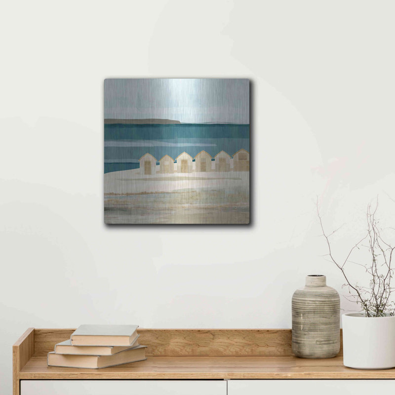 «Stone Bay Huts III» par Flora Kouta, H 12 po x l 12 po