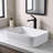 Davivy 19" Rectangular Ceramic Bathroom Vessel Sink Counter Top Sink White