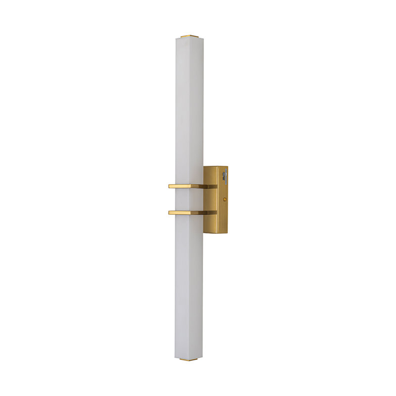 Linear Dimmable Bathroom Vanity Light LED Bath Bar, Brass