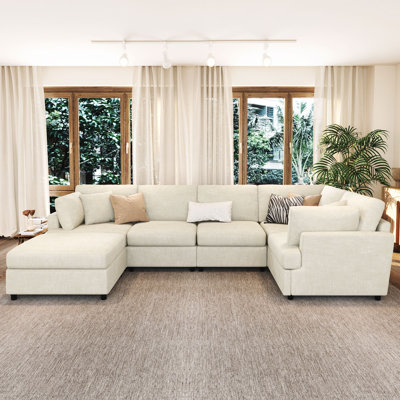 Wauseon 127" Convertible Sectional Sofa