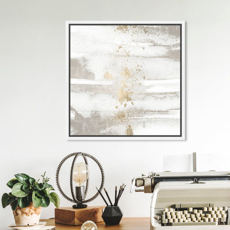 Peinture « Past Autumn » de Bart Robarts, H 12 po x l 12 po x P 1,5 po, Cadre blanc