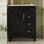 Meuble-lavabo 24 po avec lavabo en céramique, petite armoire de salle de bain moderne, 2 tiroirs et tablette réglable-354746602-354746606