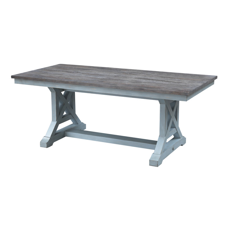 Table de salle à manger Amiee-Lee, Turquoise clair, H 30 po x l 78 po x P 38 po