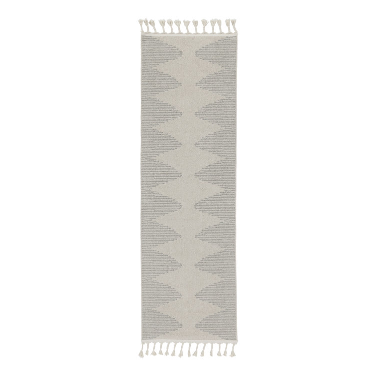 Loop-De-Loop Geometric Synthetic Area Rug