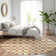 Premium Machine Washable Prisco Terracotta Rug