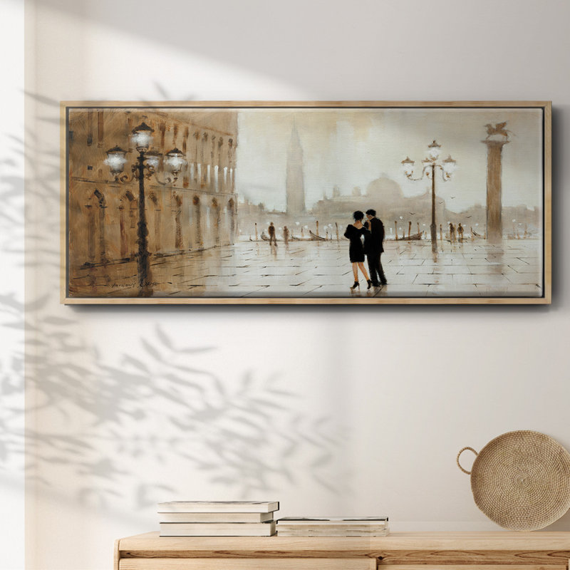 Night Out- Framed Canvas, 20" H x 50" W