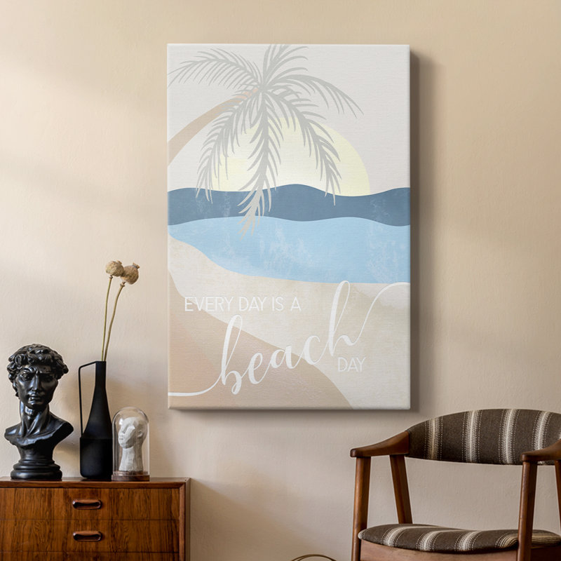 Beach Day -Custom Wrapped Gallery Cavas, 48" H x 32" W