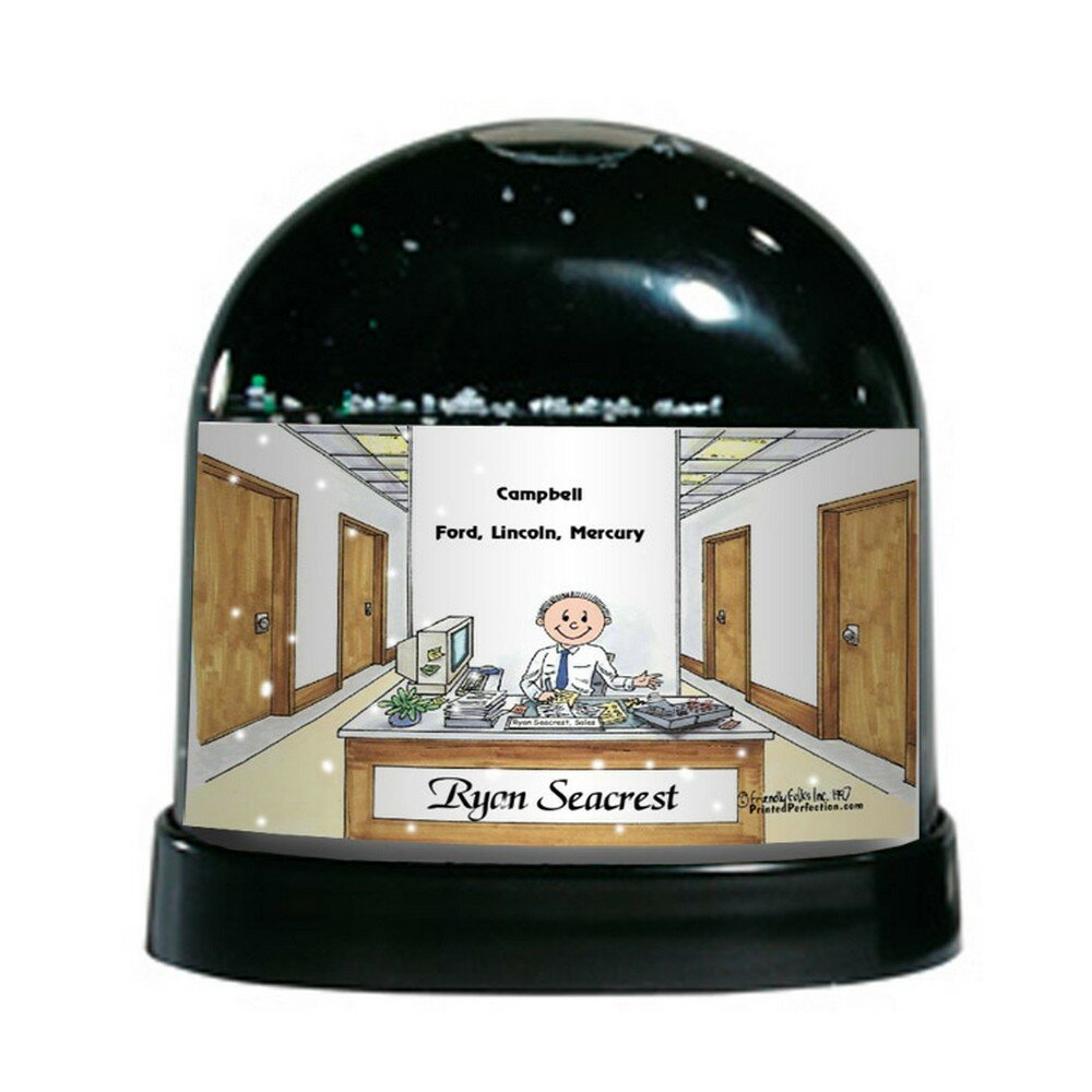 NTT Cartoon Caricature Female Fishing Snow Globe The Holiday Aisle Customize: Yes