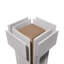 Ensemble de colonnes encastrées carrées classiques en PVC avec base standard standard Craftsman-36092076