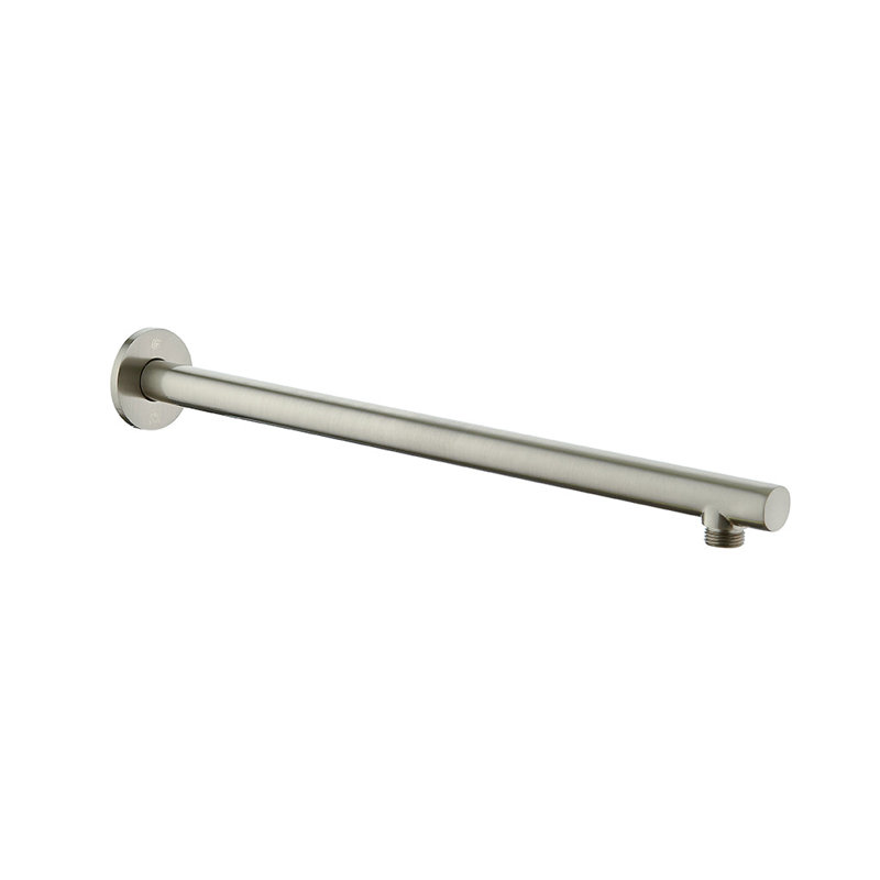 Bras de douche rond en laiton DAX, Nickel brossé