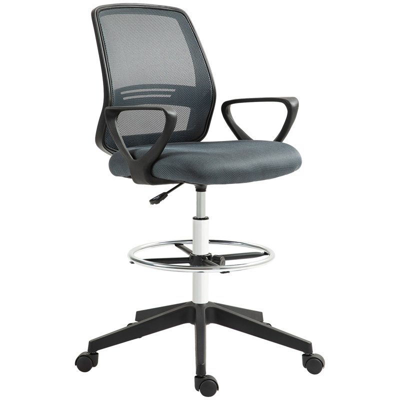 Penick Mesh Drafting Chair, Grey