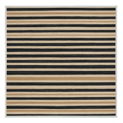 Washable Light Beige Charcoal Striped Area Rug