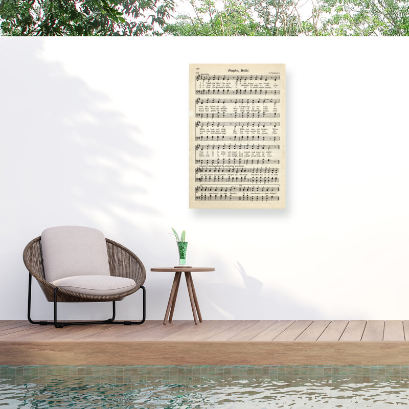 Marcus Jules, notes de musique sur toile, H 22 po x l 32 po