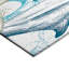Tapis bleu / gris intérieur / extérieur en polyester tissé à la machine Terrest-87396096