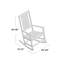 Chaise berçante Romney