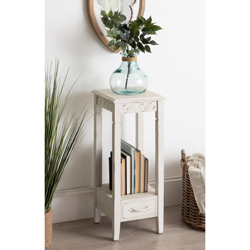 Dodson Solid Wood Top End Table with Storage