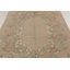 Antique 20Th Century Hooked Rug In Taupe With Garden Wreath Design - Rug & Kilim
