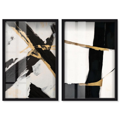 «Gilded Glam Night Set», reproduction de boîte-cadre minimaliste par Art Remedy