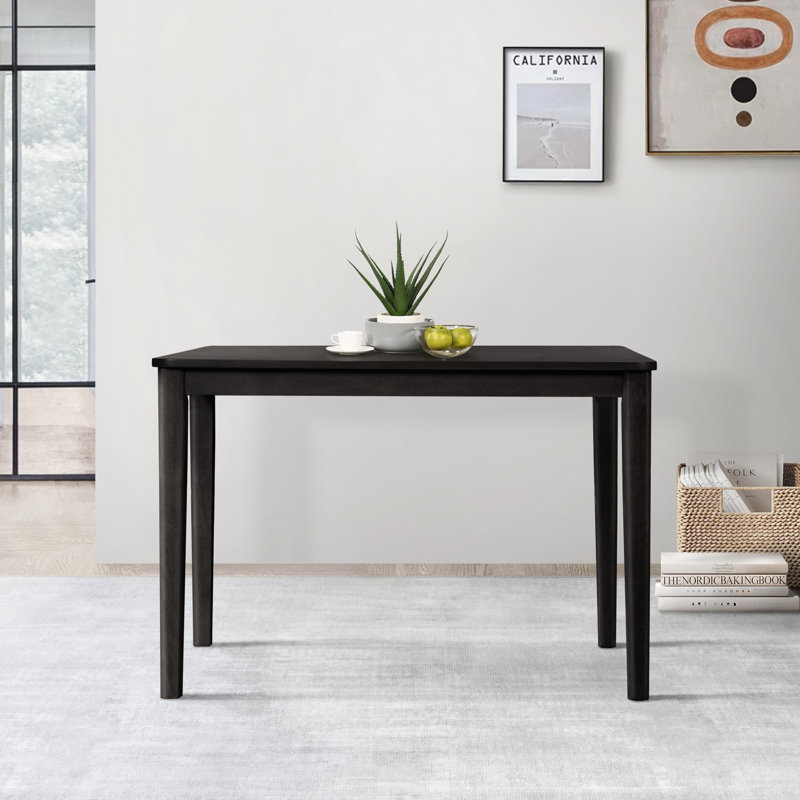 5 Pieces Dining Set, Black