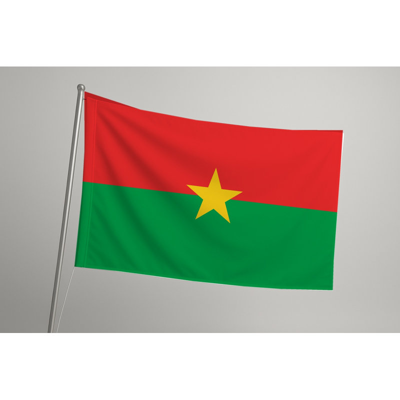 Drapeau du Burkina Faso — Drapeau extérieur, 36" H x 60" W