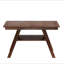 Ensemble de table de salle à manger 6 pièces à hauteur de comptoir en bois avec tablette de rangement, ensemble de table de cuisine avec banc et 4 chaises, style rustique-268199371