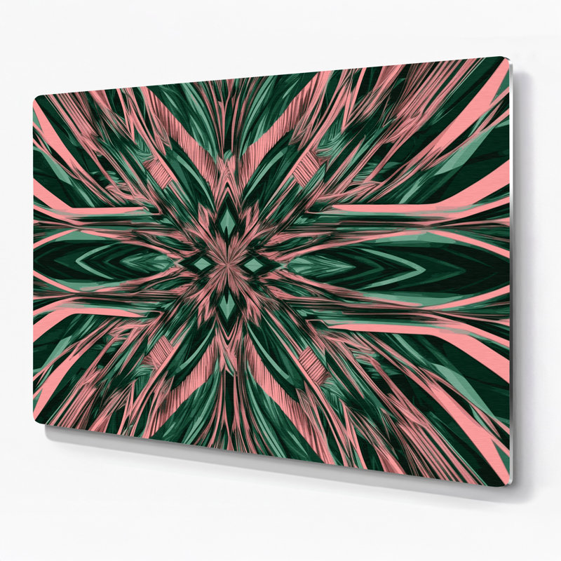 Art mural vert Op Op 59, H 240 po x l 240 po x P 0,05 po