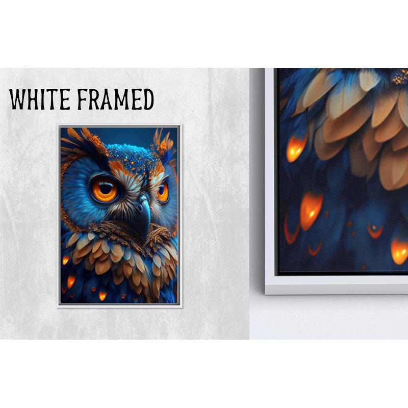 Reproduction d'art sur toile imprimée: Élégant décor animalier pour espaces modernes, 1P WhiteFramedCanves