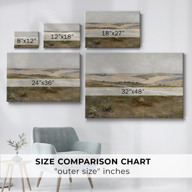 Paysage rétro - CML XXXI, reproduction d'art sur toile, H 41 po x l 61 po