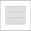Commode Maldus, trois tiroirs, finition blanche-1840439695