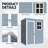 5x3 Resin Outdoor Storage Shed with Floor and Window Gray