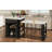 Extendable Island Console With Drawers, Double-Door Cabinet, And Open Shelving. Serves As Dining Table, Temporary Breakfast Bar, And Afternoon Tea Lounge,Black