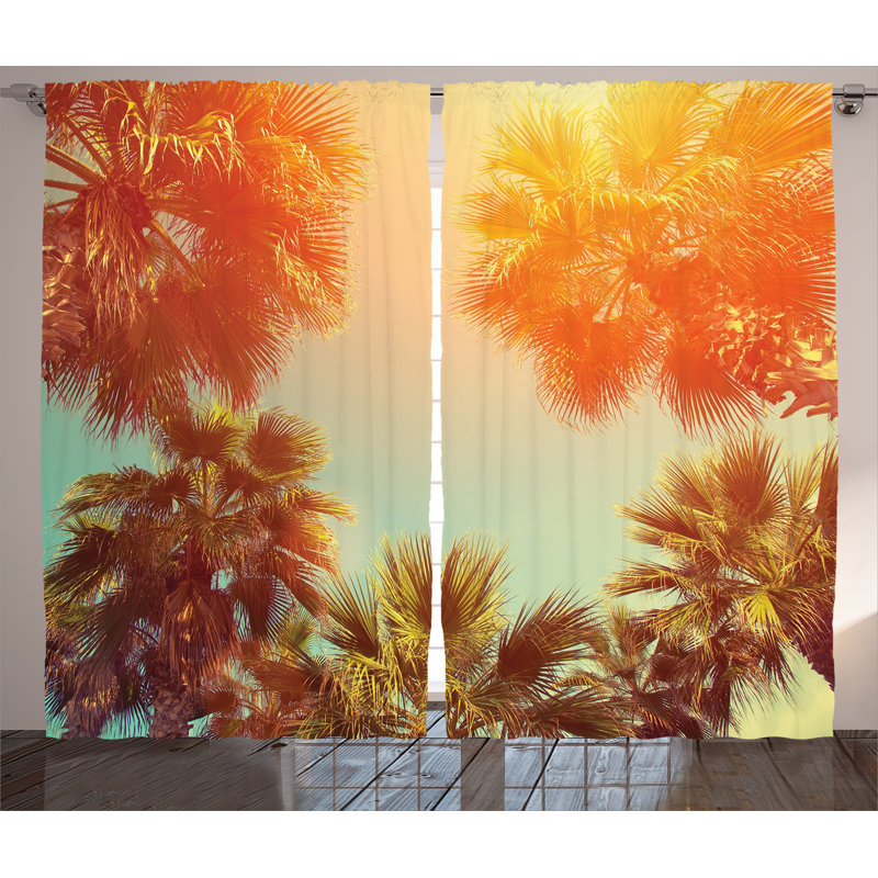 Semi Sheer Curtain Pair, 54" W x 108" L