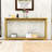 Modern Wooden Side Table with Wave Design – Narrow Hallway Table-1248852185