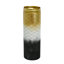 Vase de plancher décoratif en métal noir et blanc-133251294
