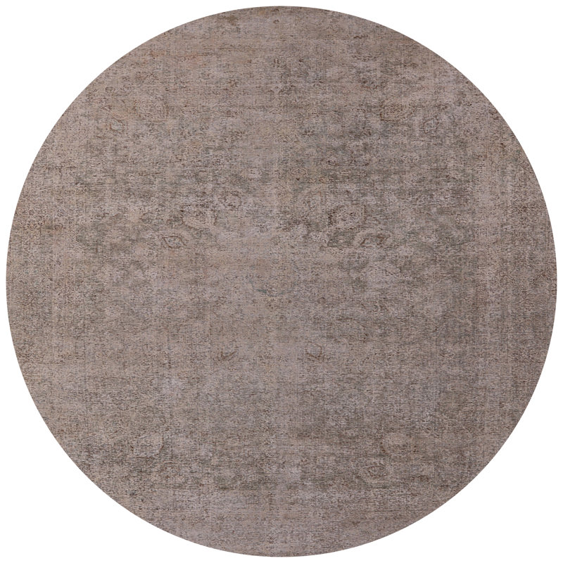 Tapis gris Circleville, Rond 4 pi