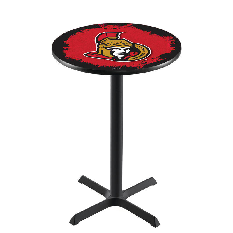 NHL Pub Table, Ottawa Senators, 42" H x 28" L x 28" W