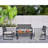 4-Piece Patio Furniture Set Outdoor Balcony Porch Garden Backyard Lawn Furniture Acacia Wood Table Top-1935079267-1935079269