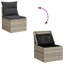  Garden Sofa Set Light Grey